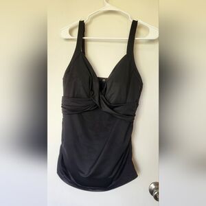 Lands End Twist front Tankini Top